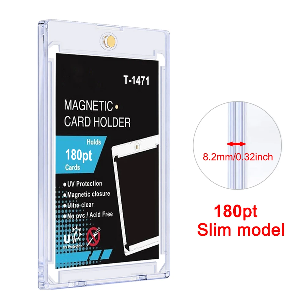 5/10/20 Pcs 180PT Magnetische Trading Card Halter Fall Für Kpop Idol Foto Karten Schutz Baseball Sport Karte vitrine