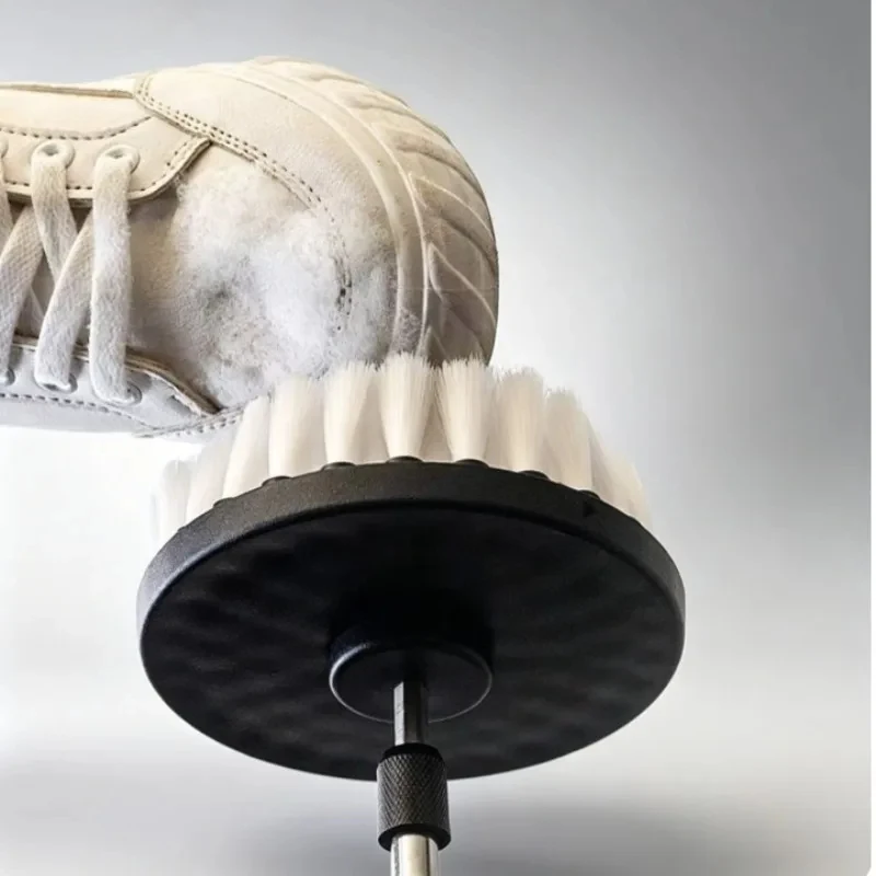 4 Inch Soft Drill Brush Disc Power Cleaning Scrubber Attachment for Bathroom Kitchen Carpet Glass Car Tires