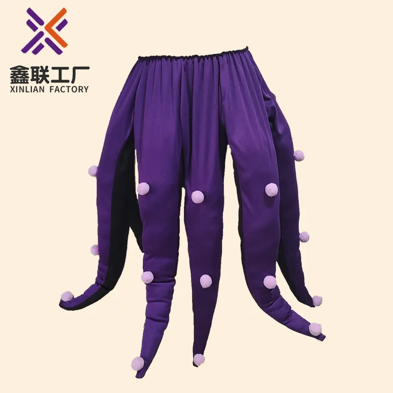 

Octopus Sponge Tantecles Skirt Adult Women Halloween See Creature Cosplay Costume Stage Performance Wear 2025