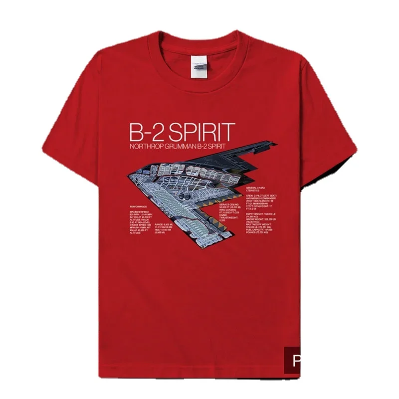 US Air Force B-2 Spirit Stealth Bomber T-Shirt Cotton O-Neck Short Sleeve Men's T Shirt New Size S-3XL