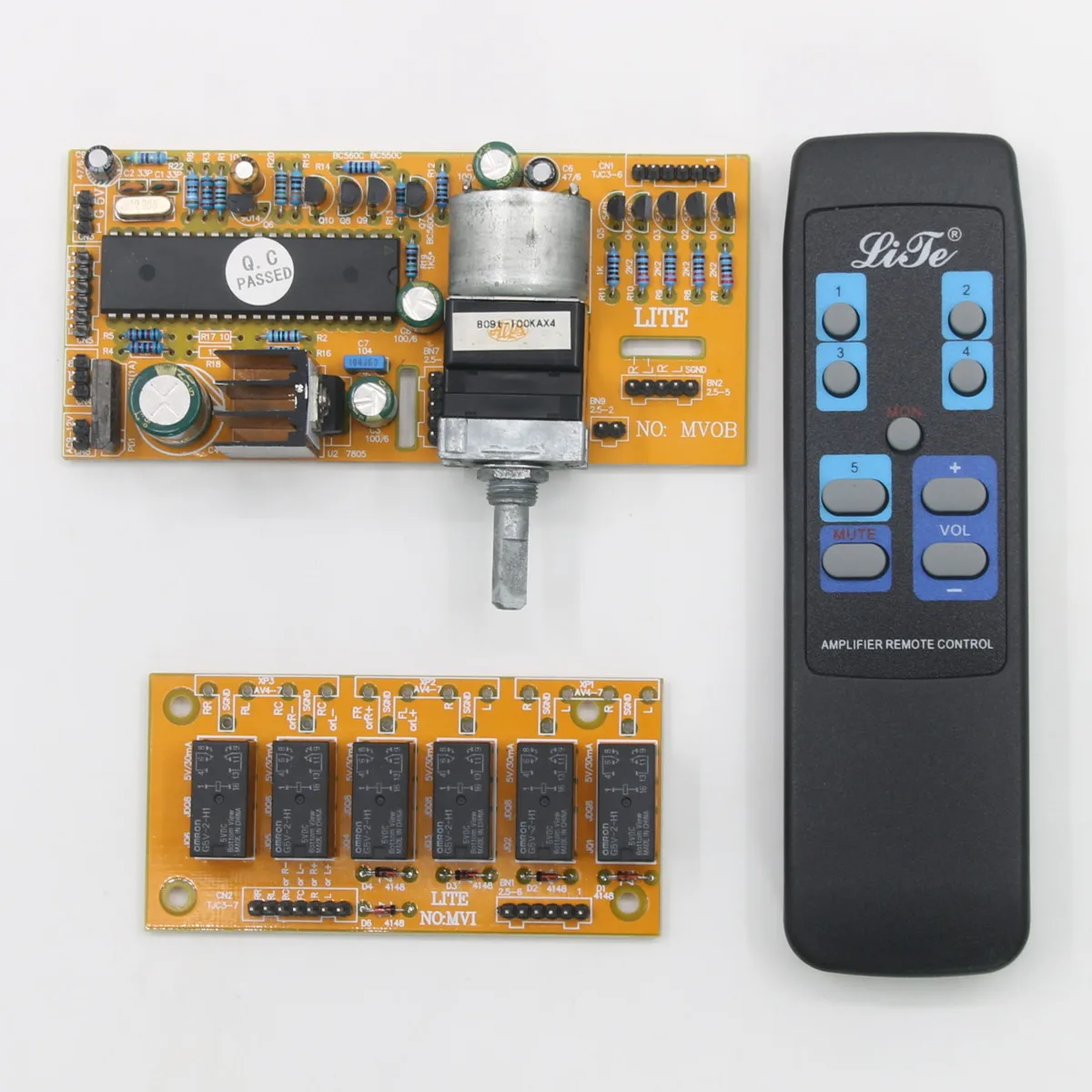 LITE MV04 ALPS 100KAX4 Motor Potentiometer 4-Channel Remote Control Volume Board Supports Balanced Input & Output