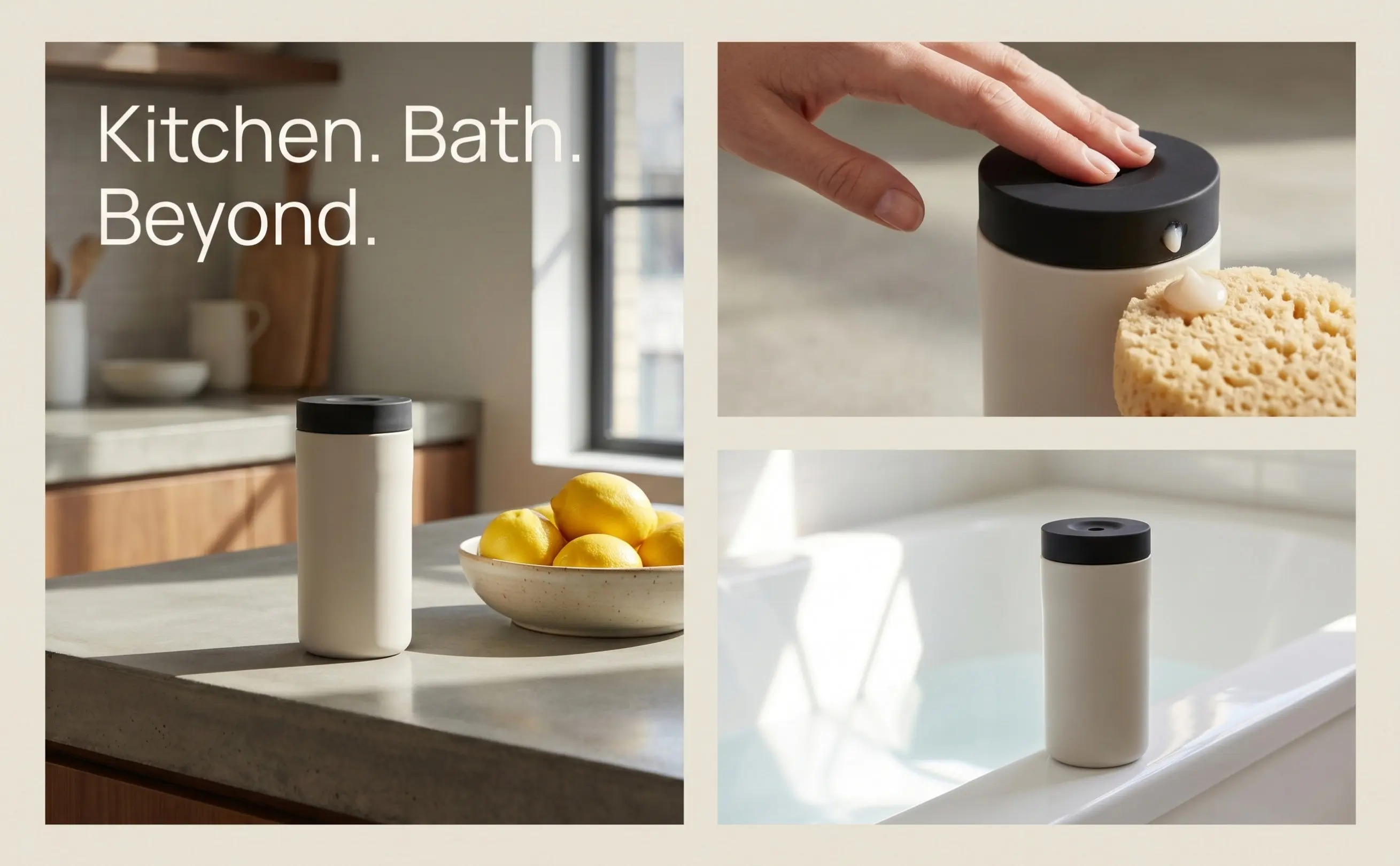 Silicone Soap Dispenser Squeeze Bottle Refillable For Kitchen Sink Vacation Leakproof Dish Bathroom Shower