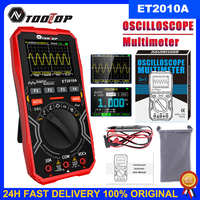 TOOLTOP ET2010A Digital Oscilloscope Multimeter 1Mhz 2.5MSps Color Handheld Oscilloscope AUTO Waveform Electronic DIY Tools