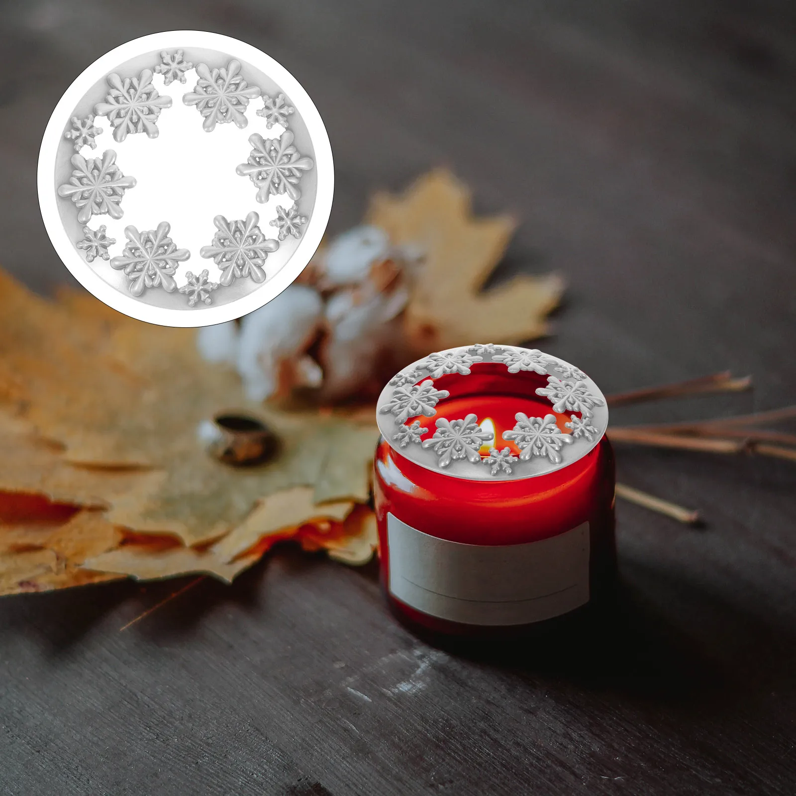 

Aroma Smart Cover Christmas Candke Jar Decorative Lids for Jars Dining Table