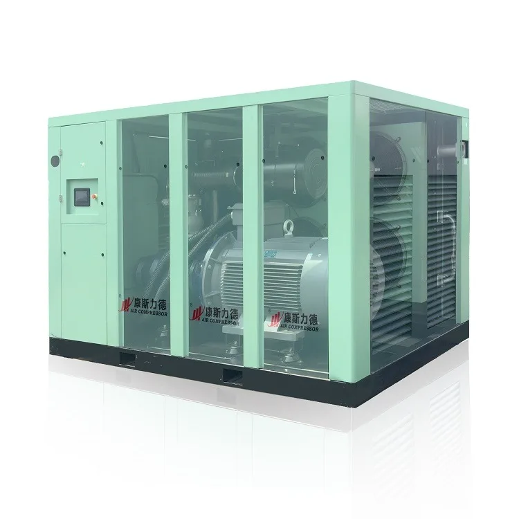90kw High Volume Low Pressure Screw Air Compressor for Air Tank Testing