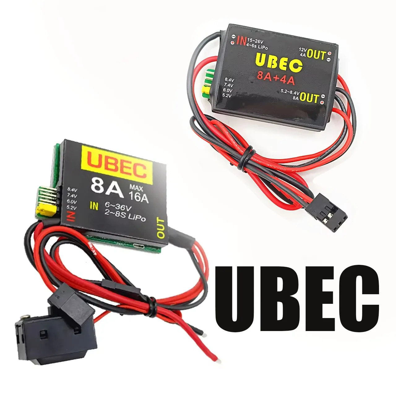 Servo Alimentazione Separata 2-8S 6-36V 8A/16A 5.2/6.0/7.4v/8.4v Alimentazione UBEC-8A BEC DUAL UBEC Per Auto Fix-Wing RC Robot Braccio Parti