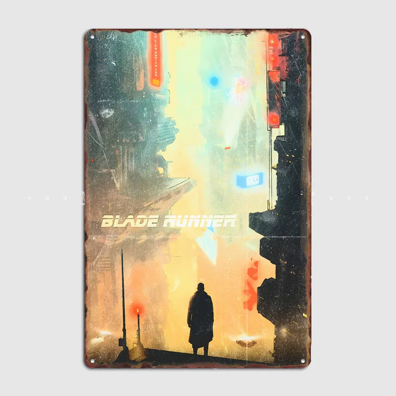 Blade Runner Retro Poster Metal Posters Sign Indoor Outdoor Room Decoration Home Bar Decor Wall Decor
