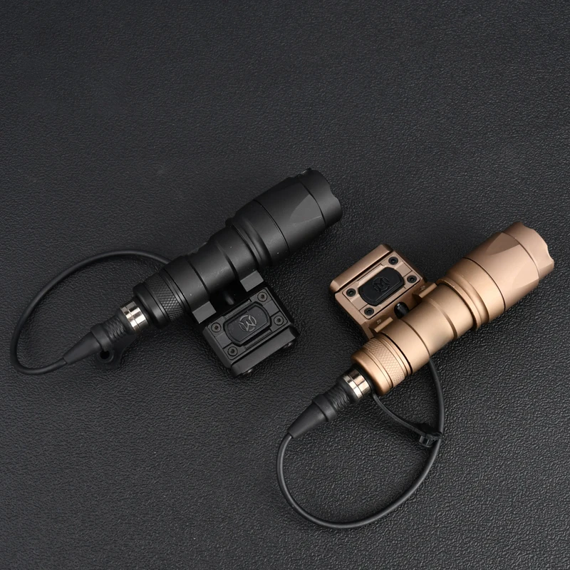 WADSN Tactical SF M600 M600C M300 Airsoft Flashlight Offset Mount Base Weapon Rifle Light ModButton Switch Flank Scout Torch