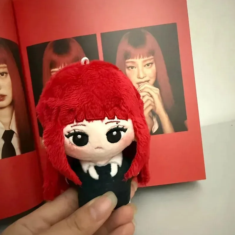 10cm Kpop Idol Puppen-Schlüsselanhänger JENNIE WINTER Minjeong Cartoon-Puppen-Anhänger Rucksack-Dekoration Schlüsselanhänger Charm Geburtstagsgeschenk – Detail 8