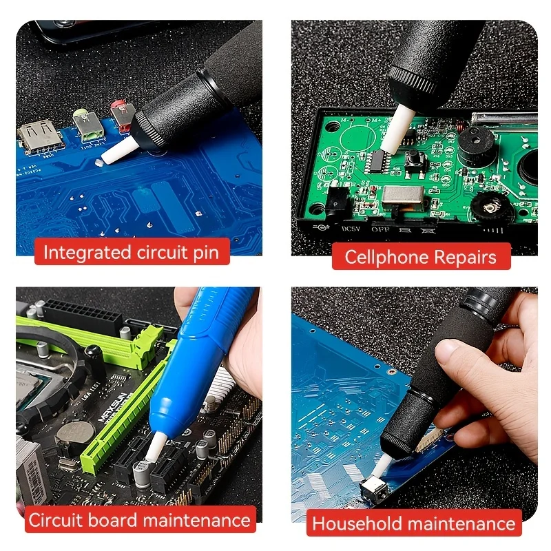 Solder Sucker Tool Vacuum Desoldering Tool Electric Solder Sucker Hand Tools Tin Extractor Suction Cup Solder Removal Tool