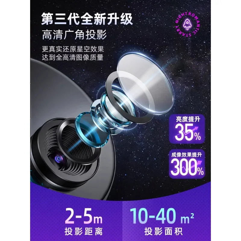 Wanhuo ambient light starry sky top projector night light starry sky ceiling room bedroom Internet celebrity dream