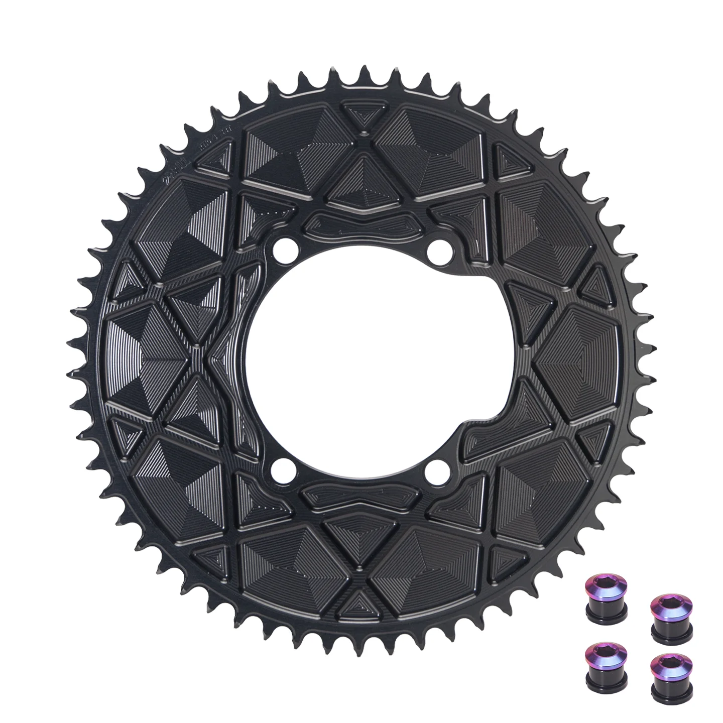AliExpress PASS QUEST For Shimano 105 R7100 UT R8100 DA R9200 New Design competitive level FOR TT TRIATHLON Aero Chainrings 110mmBCD 66T 56T 58T
