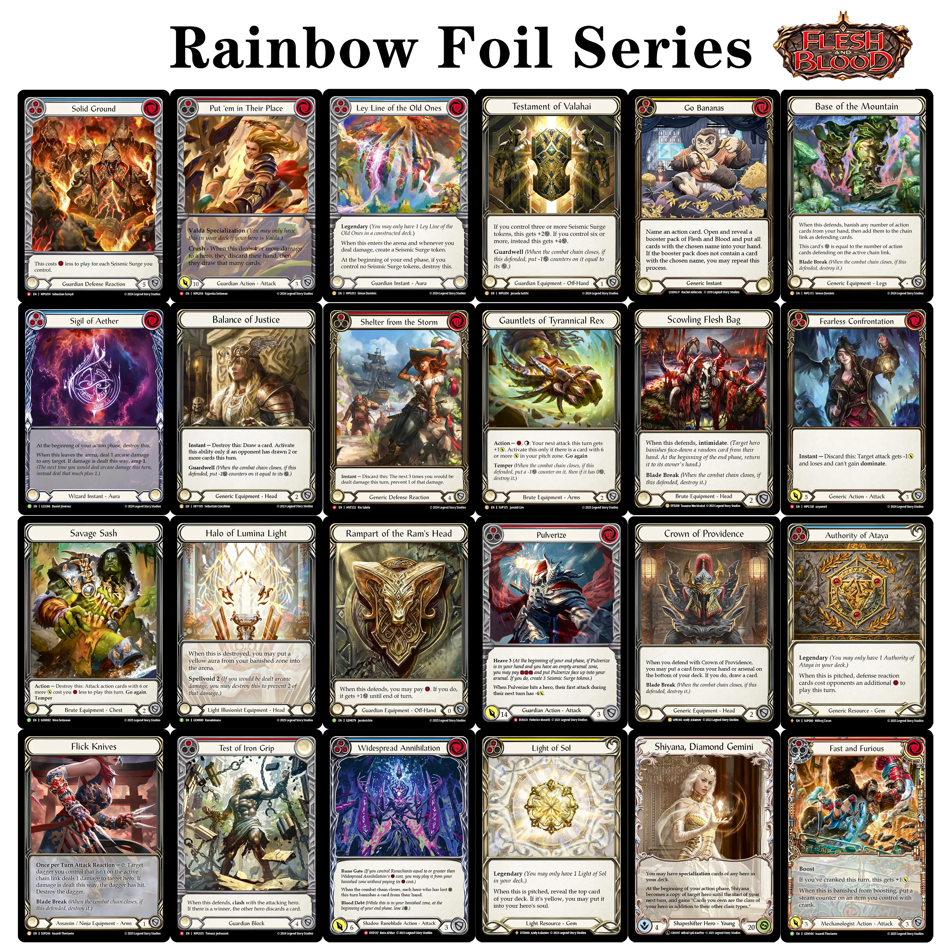 Tarjeta Coleccionable de la Serie FAB Rainbow Foil, Go Bananas-LSS002, Luz del Sol, Línea de los Antiguos, TCG, Colección de Tarjetas de Batalla, Regalos