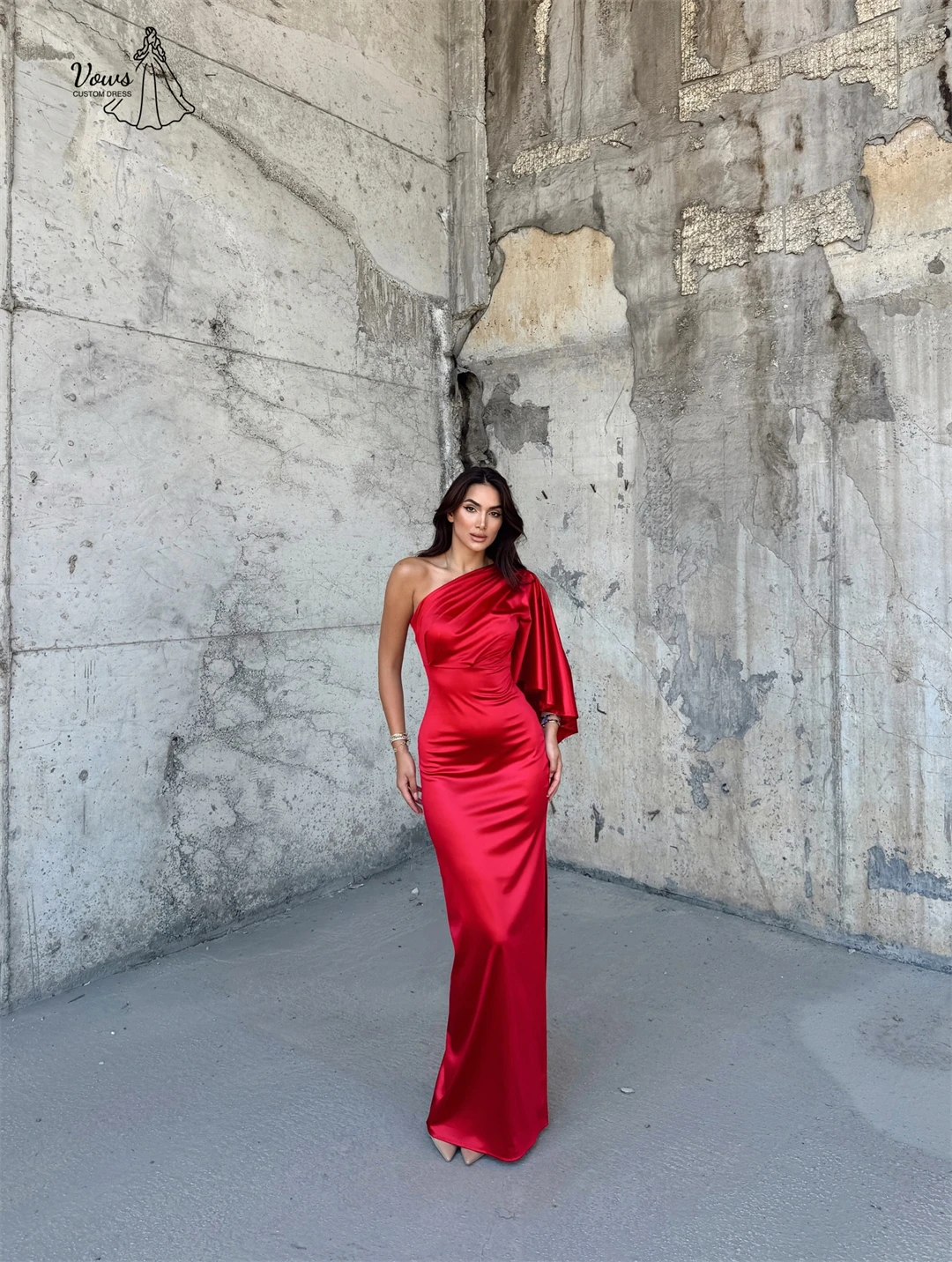 تنورة ذيل السمكة من Vows فساتين سهرة نسائية فاخرة فساتين حفلات أنيقة للسيدات 2025 فستان سهرة زفاف مصنوع حسب الطلب للحفلات الراقصة