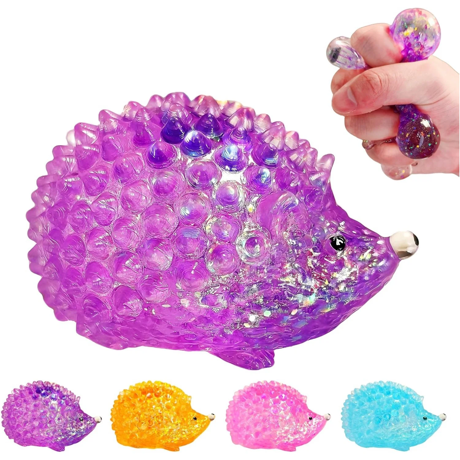 

Hedgehog Sugar Squishy Stress Balls Kawaii Squishy Toy for Kids Sensory Squeeze Toys Easter Basket Stuffers Goodie Bag Stuffers