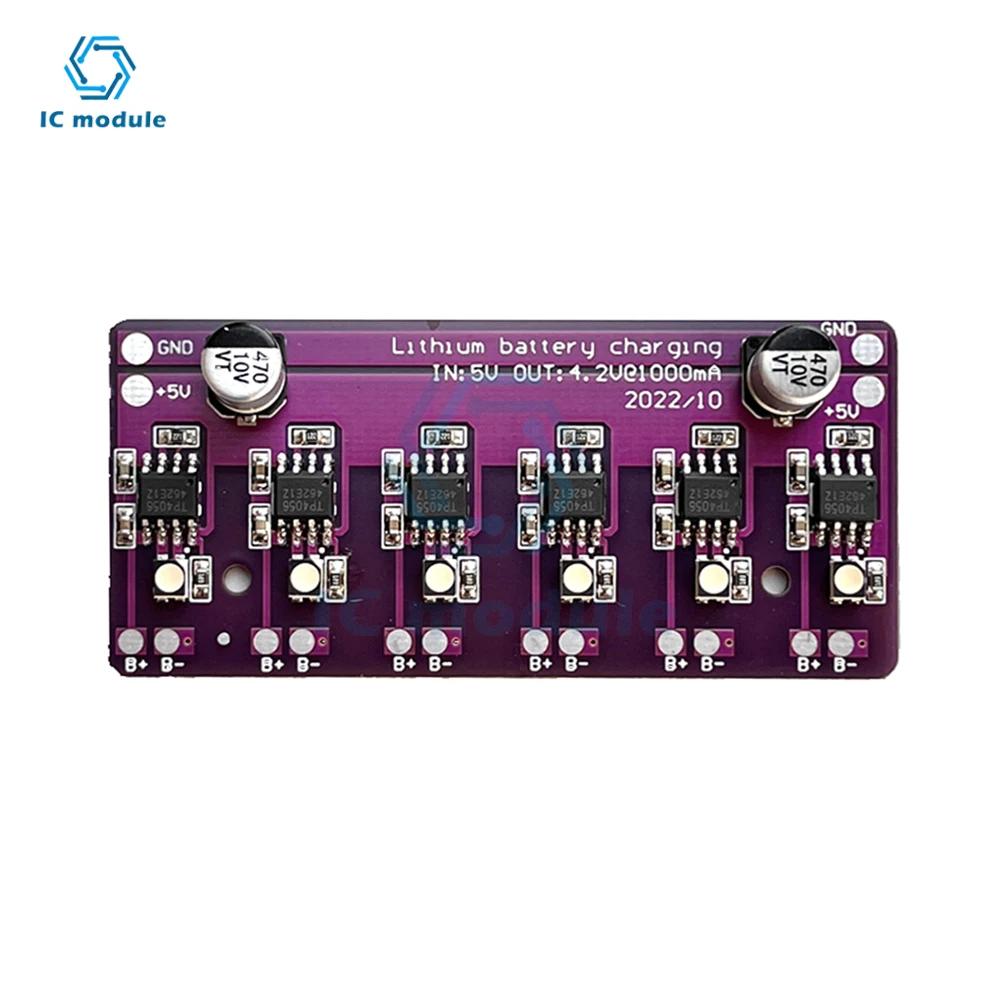 Charging Module PCB Circuit Board Charger Array 5V Input for 18650 4.2V Lithium Battery Electric Scooter Accessories