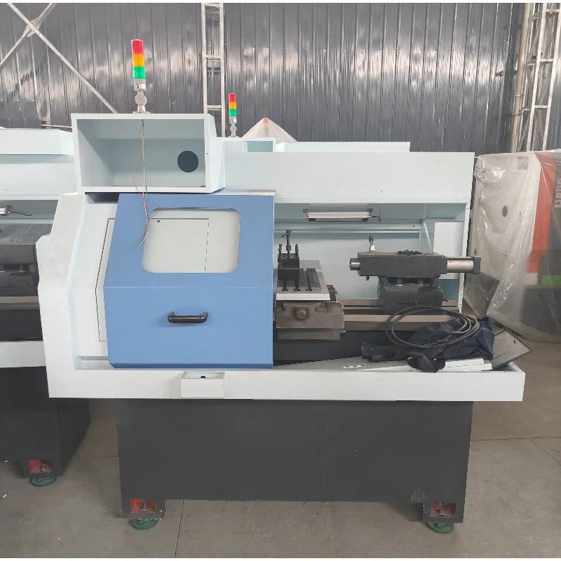 Track linear numerical control lathe for turning