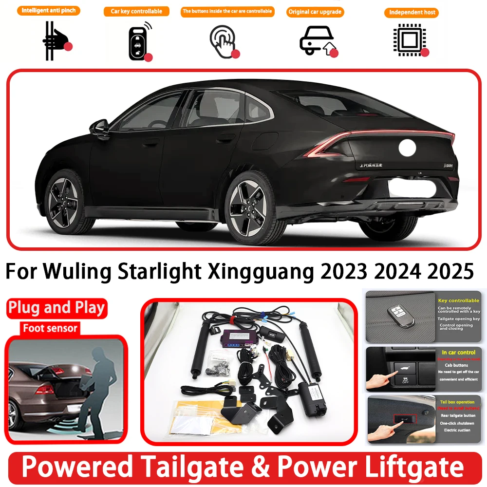 for Wuling Starlight Xingguang 2023 2024 2025 OEM Plug and Play Auto Powered Tailgate Power Liftgate Rear Trunk Opener System