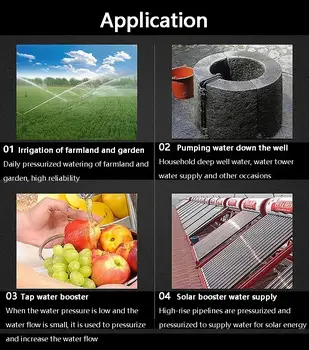 Vodní čerpadlo DC 12V 24V 48V s kartáčovaným motorem, posilovač čerpadla QB60, vysoký zdvih, velký průtok, solární čerpadlo, samonasávací čerpadlo 6 nejlepší prodej 12V vodní čerpadlo s baterií - №1