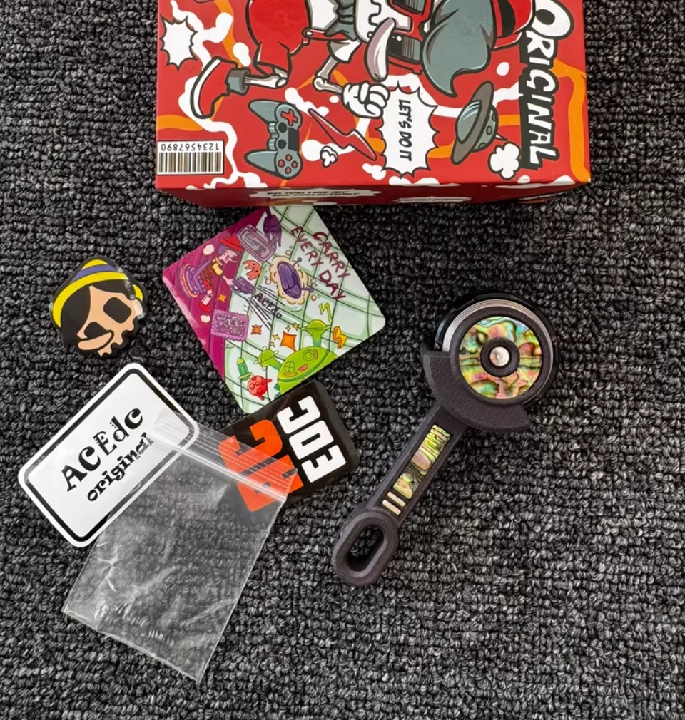 Used EDC ACEDC Titanium Shadow Attack ring fidget Decompression toys