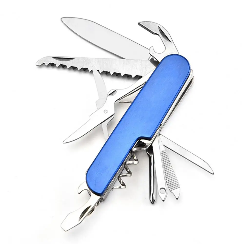 Outdoor Pocket Multi-tool Folding Cutter Bottle Opener Scissors Stainless Steel Cutting Tool Keychain Pendant Outdoor EDC Tool