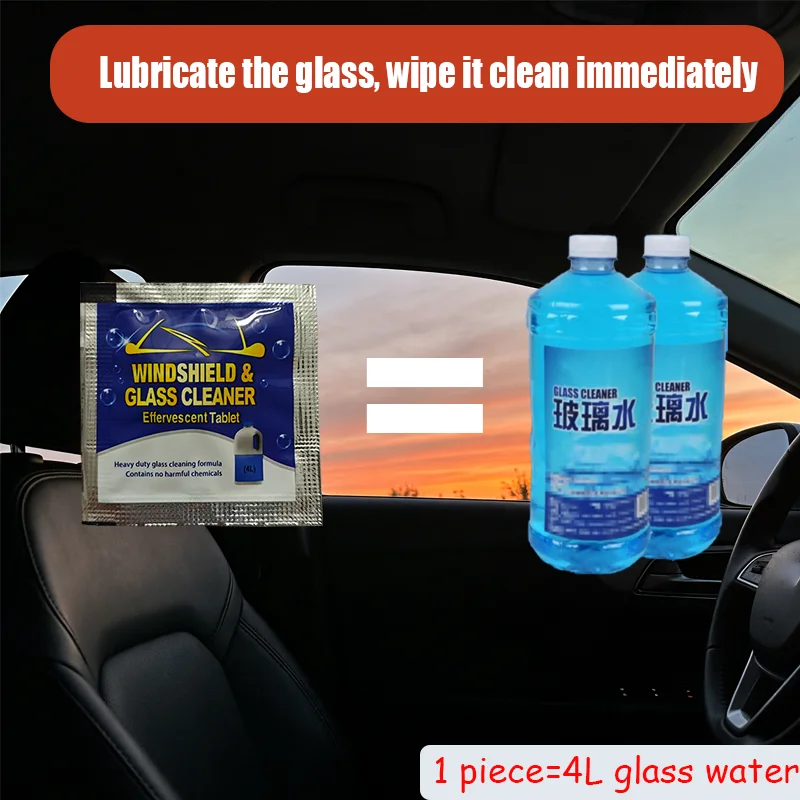 Car effervescent tablets, individually packaged, instant, household car cleaning and refilling kettle, ready to mix and use