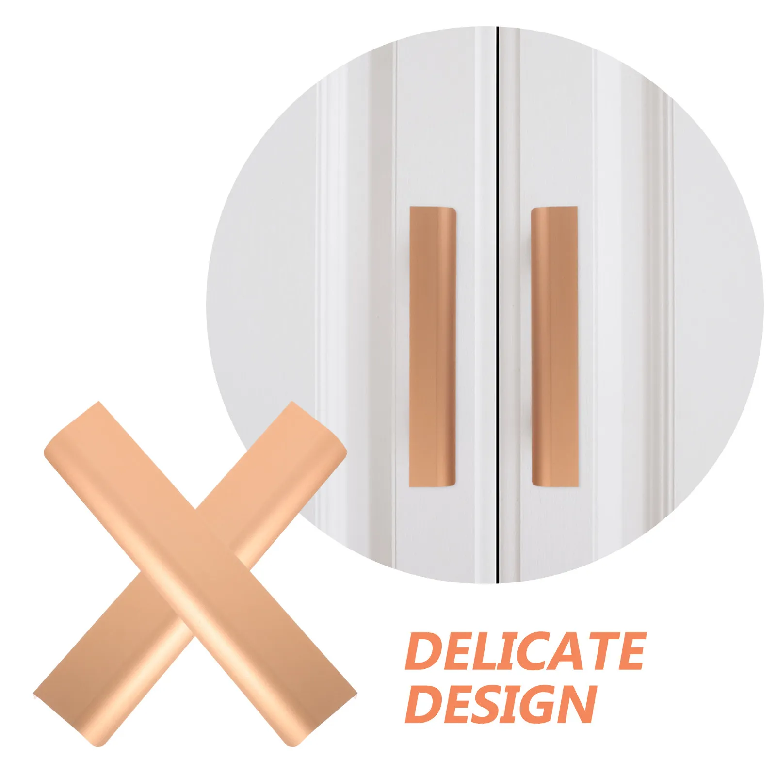 10Pcs Gold Cabinet Handles Modern Drawer Pulls Comfortable Grip Kitchen Door Handles Cupboard Wardrobe Hardware