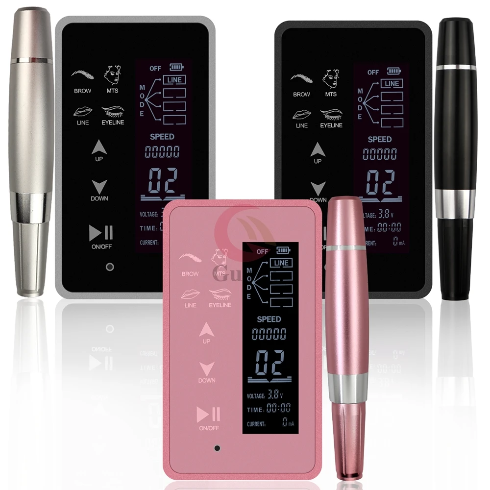 

Популярная беспроводная машинка для перманентного макияжа и микропигментации с 15 уровнями скорости