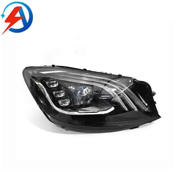 

Подходит для Mercedes-Benz W222 2018 2019 2020, модифицированная фара автомобиля, передняя фара для автомобильных фар S-класса, системы автоматического освещения