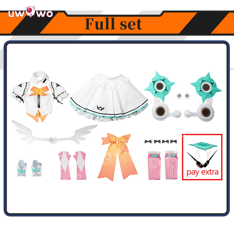 UWOWO Aria Cosplay Collab Series: Game Zenless Zone Zero ZZZ Aria Angels of Delusion Cosplay Costume XS-2XL Halloween Costume