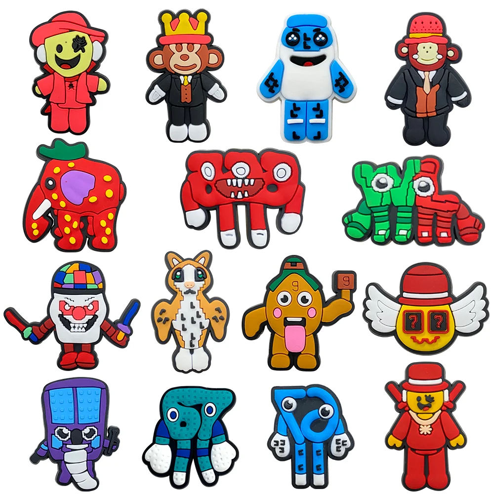 15Pcs/Set Popular games Shoe Charms DIY Shoe Buckle Accessories PVC Shoe Decorations Christmas Gifts