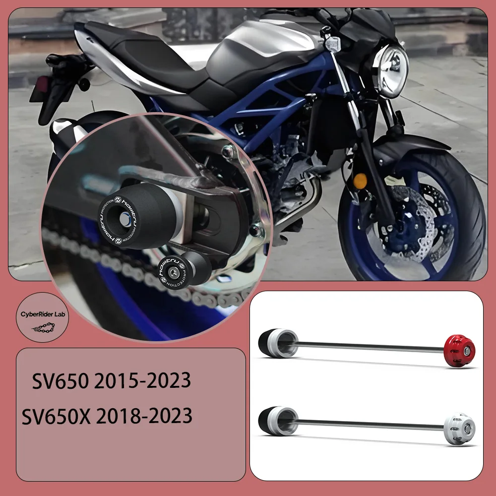 

​​For Suzuki SV650/X 2015-2023 Rear Axle CNC Sliders - Stainless Steel Anti-Rust No Tools Rider Gift Back to School​​