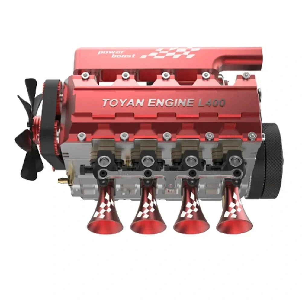 

In Stock TOYAN Mini Engine L400W Cylinder Four-Stroke Methanol Water-Cooled Gas Model 1/10 RC Car Boat Vehicles Parts