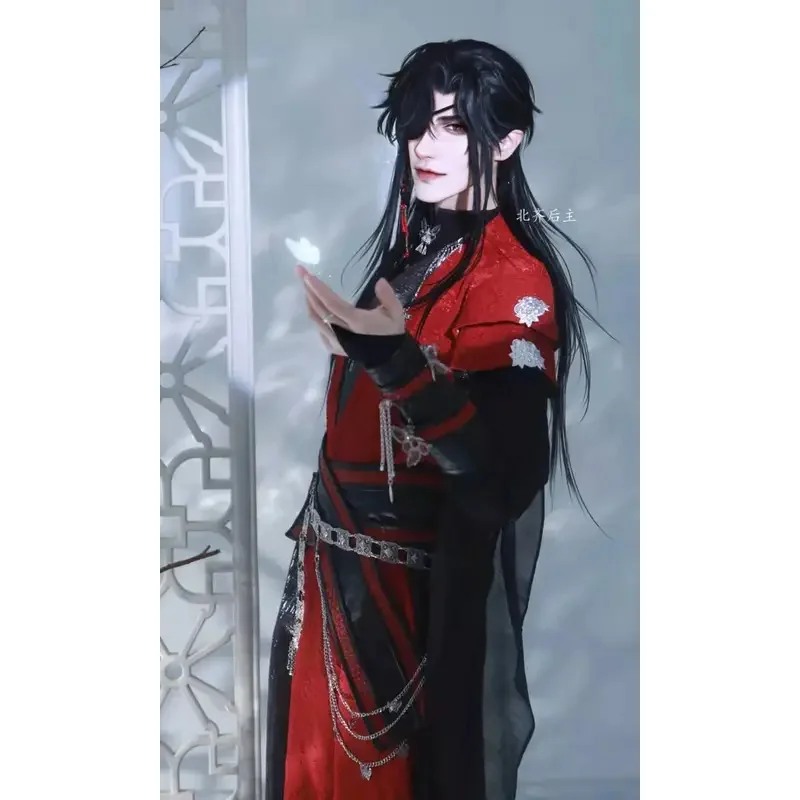 Serie de televisión china TGCF Tian Guan Ci Fu Xie Lian Hua Cheng disfraz de Cosplay Hua Cheng Cos vestido Hanfu conjunto completo