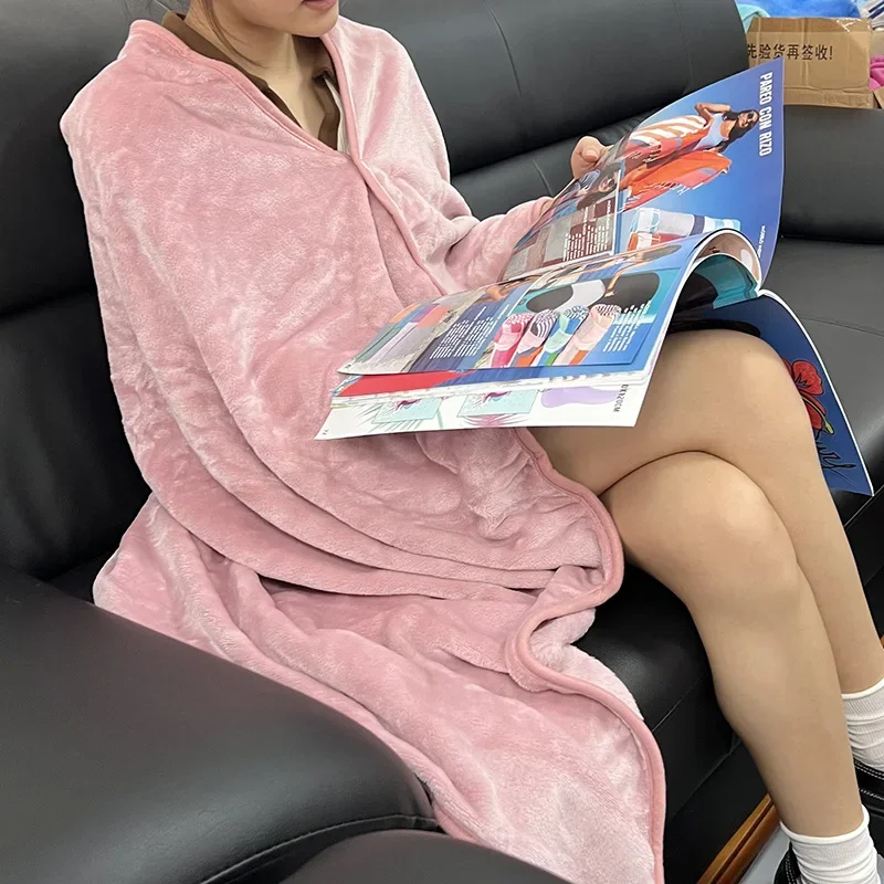 Shawl Blanket Multifunctional Travel Blanket Nap Embroidery Foldable Cloak Home Textile Products Multiple Options To Choose From