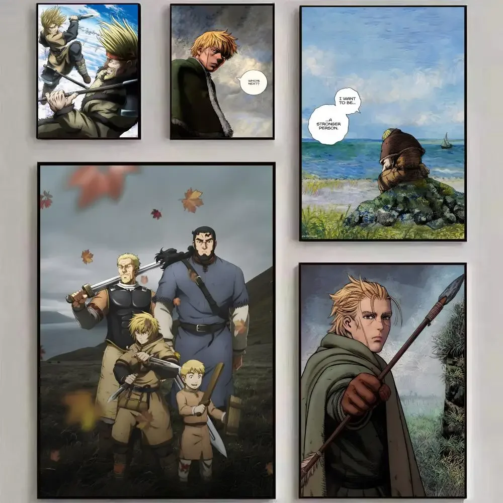 vinland-saga-anime-manga-impressoes-e-posteres-de-boa-qualidade-arte-hd-adesiva-a-prova-d'Agua-para-parede-decoracao-estetica-para-casa-sala-de-estar-quarto-e-bar