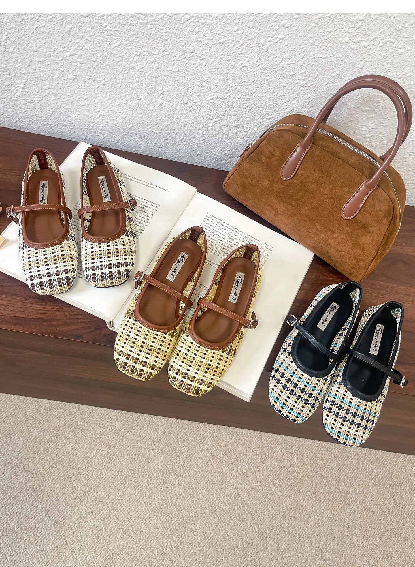 

Повседневные женские туфли-лоферы и мэри-джейн без шнурков, дышащие, плетеные, ручной работы, для прогулок. Zapatos De Mujer