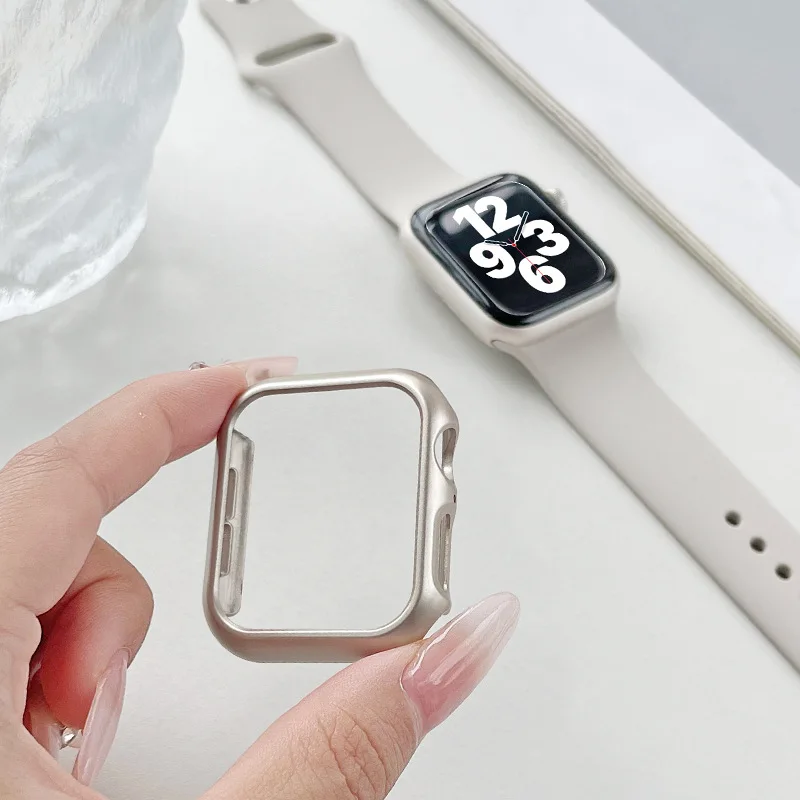 Casing untuk pelindung jam Apple, warna-warni, casing setengah bungkus, casing tas untuk Apple Watch