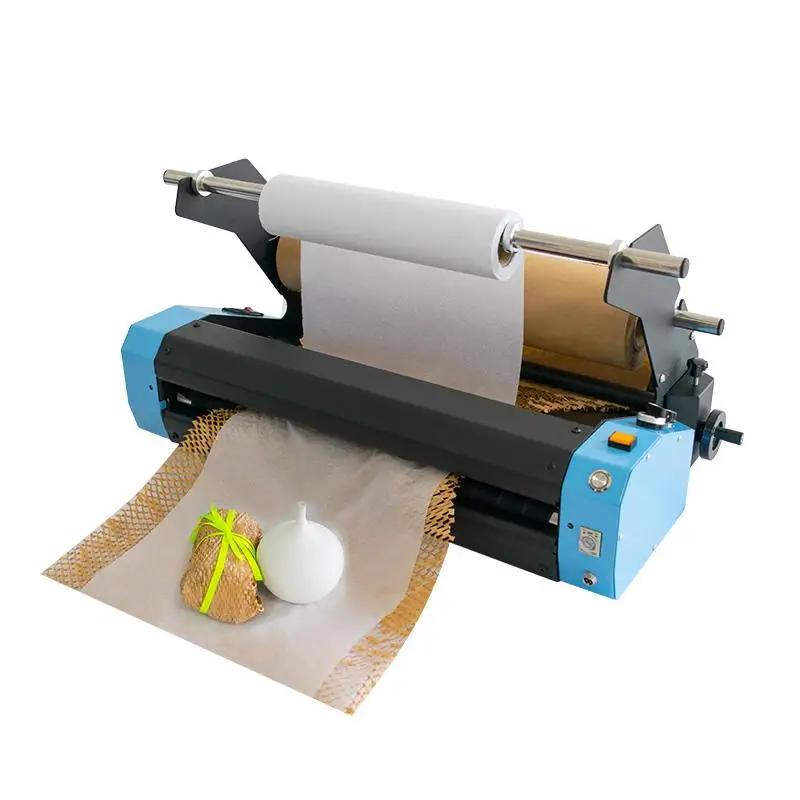 Trending Now Speed Adjustable Automatic Cushion Packaging Electric Honeycomb Paper Wrap Machine