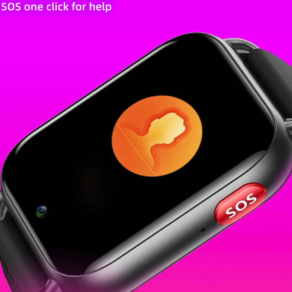 어린이용 4G 스마트 워치, 건강 SOS, GPS 위치, 영상 통화, WiFi, SIM 카드, 1.83 인치 HD 스마트 워치 카메라, 방수 아기