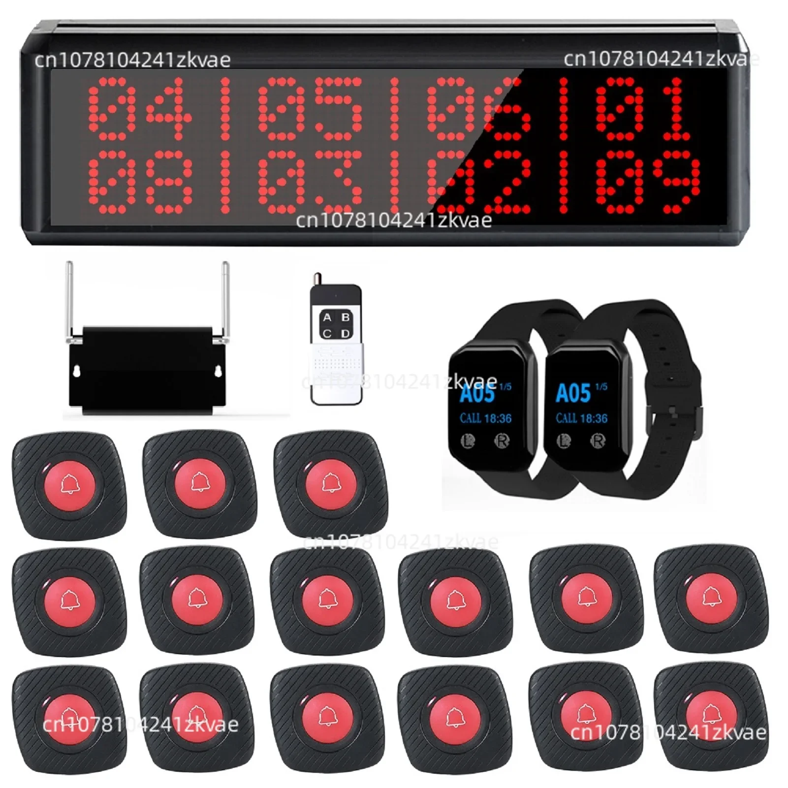 Wireless call nurse system hospital billing button bell patient emergency table buzzer screen display pager wrist watch