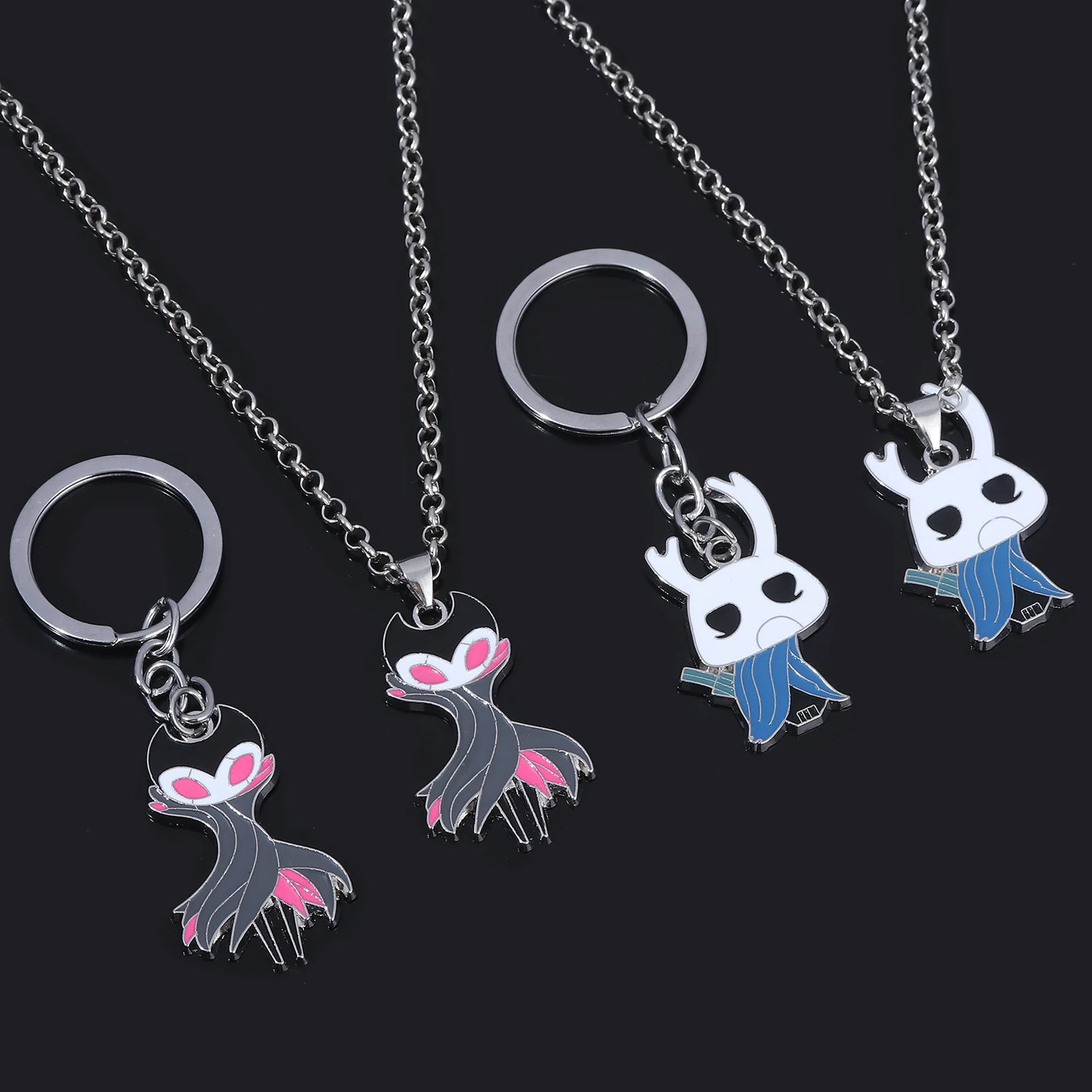 LLavero de caballero hueco de juego, llavero de Metal maestro del teatro Grimm, colgante, joyería periférica de juego, llavero colgante Unisex