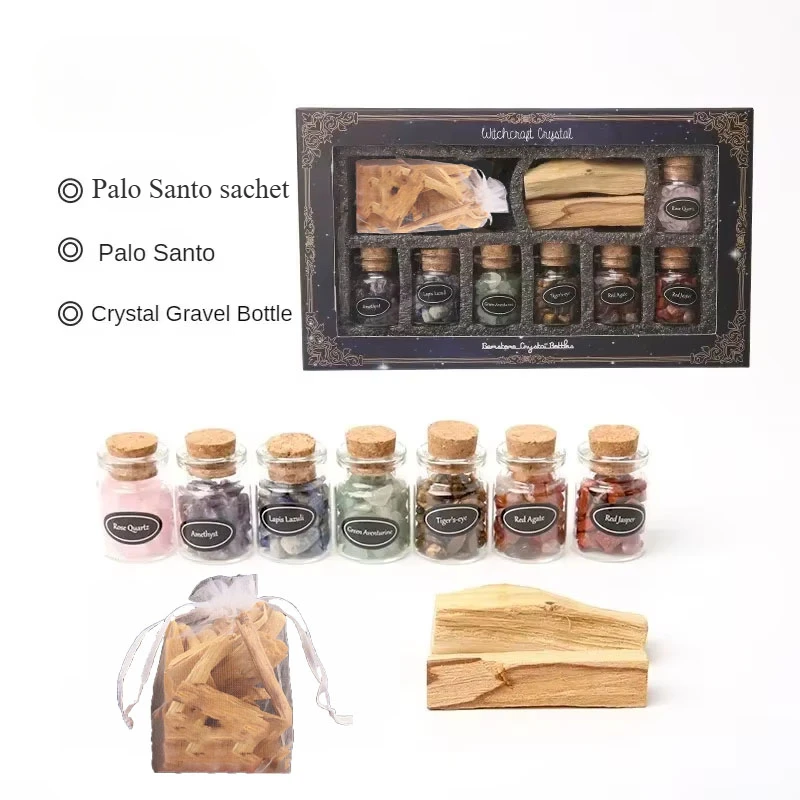 Ароматерапия благовония Palo Santo саше очищающий разум Palo Santo ароматические палочки кристалл набор подарок целебный кристалл медитация
