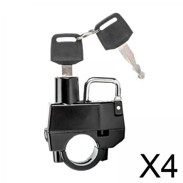 

4x Motorcycle Helmet Lock Anti Theft All Metal Protection Security Key Lock for