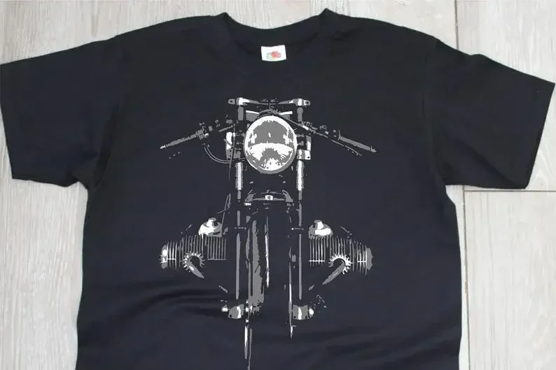 Cafe Racer T-Shirt Flat Twin Airhead Boxer Engine Tees 2019 Fashion Unisex Tee