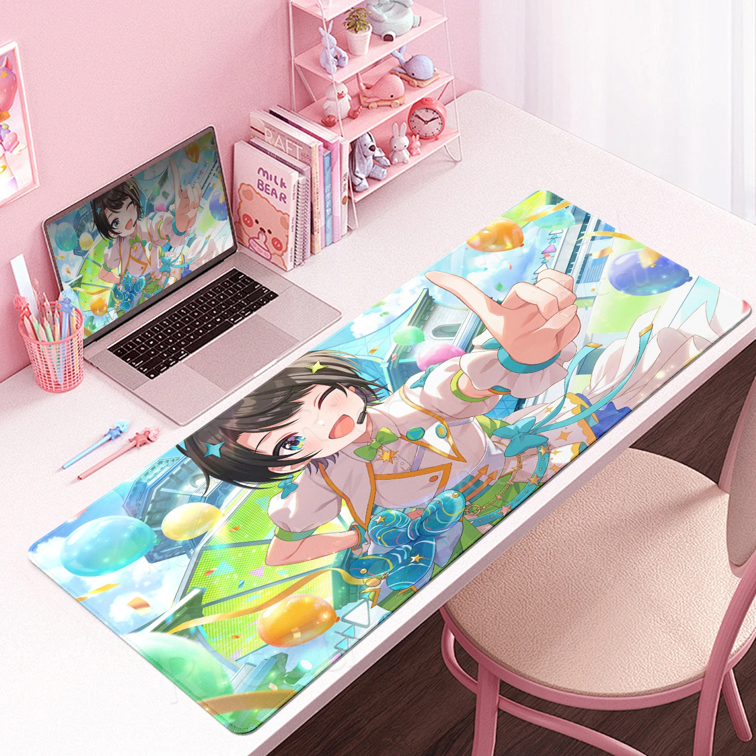 Large Laptop Keyboard Mousepad Gaming Office Accessories Deskmats HD Printing Anime Hololive Virtual Cute Girl Oozora Subaru Mat
