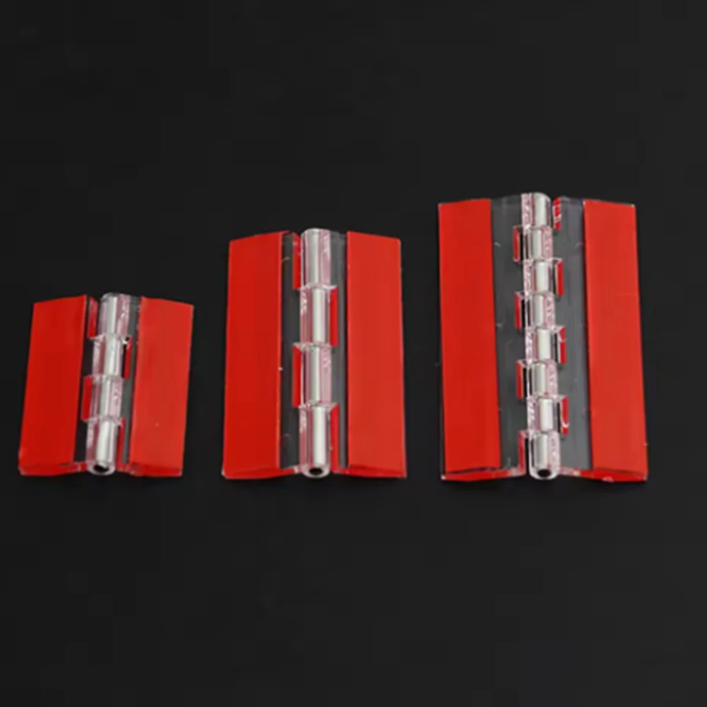25mm-300mm Furniture Hinges Mini Plastic High Transparency Hinge Door Connectors Rawer Cabinet Accessories Hardware Anti Deform