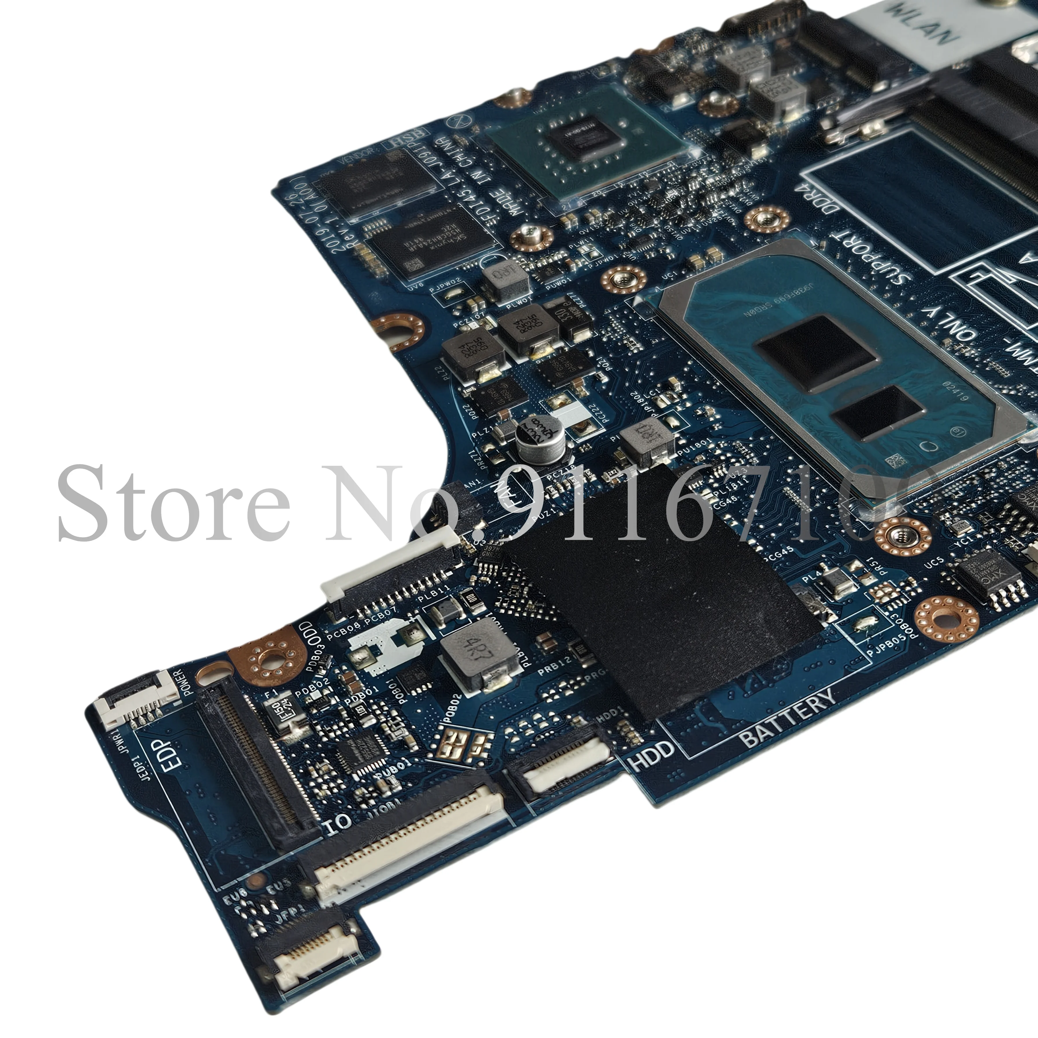 Imagem -05 - Placa-mãe Portátil para Dell Inspiron 3493 3593 5493 5593 I51035g1 I7-1065g7 Cpu Mx230 Gpu Ddr4 Cn035vmp Fdi45 La-j091p