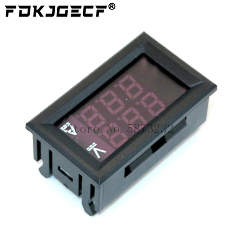 0.56 DC 0-100V 10A 50A 100A LED Digital Voltmeter Ammeter Car Motocycle Voltage Current Meter Volt Detector Tester + Shunt
