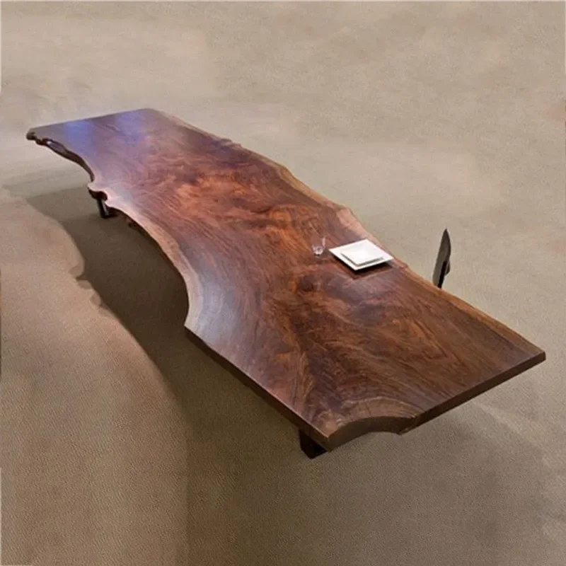 Large Solid Wood Coffee Table American Simple Modern Living Room Kung Fu Tea Table and Chair Combination Drinking Tea Set